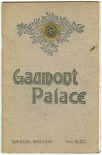 GAUMONT PALACE 1913 programme