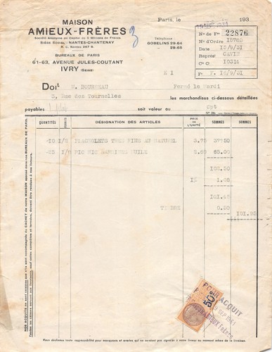 1931 maison amieux - amieux, a