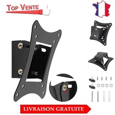 Support TV En Acier Noir