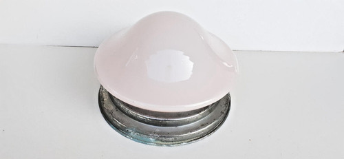 Plafonnier opalin rose des