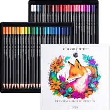 50 crayons de couleur à base d’huile pour livres de coloriage adultes – Set c...