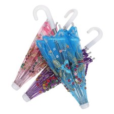  Mini parapluie en dentelle pour enfants, 3 pièces, jouet de jeu, accessoire de