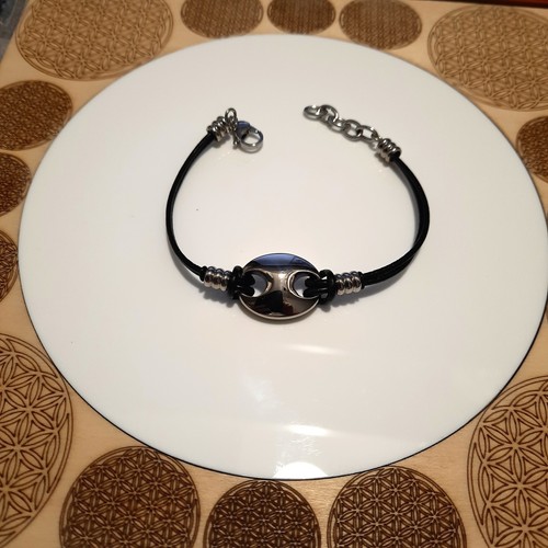 Bracelet grain café acier - de,