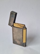 Petit Briquet Dupont  bicolor métal argenté 💣 S.T Dupont Lighter Good condition