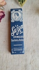ANCIENNE BOITE A EPINGLES PUBLICITAIRE LA SUZON 1900
