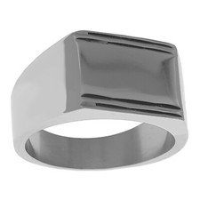 BAGUE chevalière en Acier