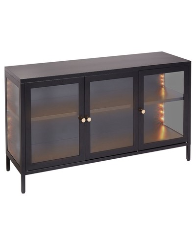 Commode led moderne acier - led, en