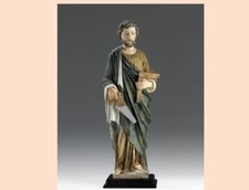 Statue de Saint Joseph Artisan CM 62 IN Poudre De Albâtre Fabriqué À Italy