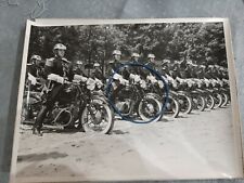 Photo Moto Gendarmerie Superbe Motocycliste Terrot casque garde republicaine 