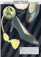 PUBLICITE ADVERTISING 044 1982 HASLEY chaussures tout cuir