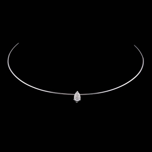 Collier diamant solitaire - diamant,