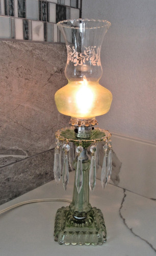 Vintage boudoir green levitron - vintage,