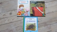 Lot de 3 livres vintage enfants thème "Hérissons" à partir de 5 ans