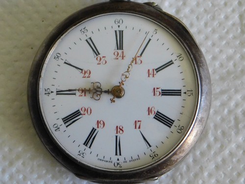 Montre gousset argent importé - montre,