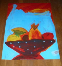 Poster Affiche Nelly DIMITRANOVA Zanzibar Fruit Ananas -- 50 cm  x 70 cm -- NEUF