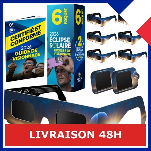 Lunettes eclipse solaire 2026 - eclipse,
