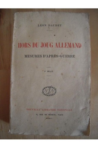 Hors joug allemand mesures - hors, du
