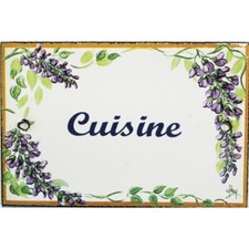 Plaque de porte émaillée