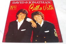 Disque Maxi 45T, David et Jonathan, Bella Vita. Vinyle TBE.