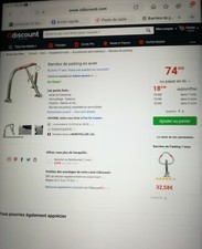 Barrière de parking neuve