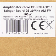 Amplificateur radio CB PNI AD203 Stinger Board 25-30MHz AM-FM 100W