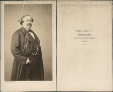 Numa Blanc, Paris, baron Charles Gustave Wappers, peintre CDV vintage albumen pr