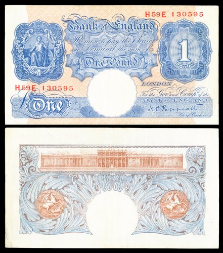 Billet one pound bank of - pound,