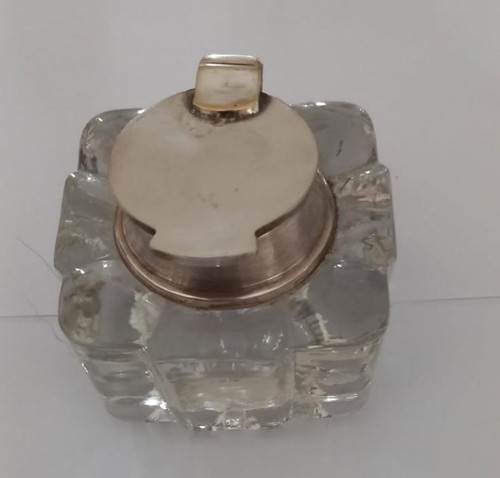 Encrier ancien verre - encrier,