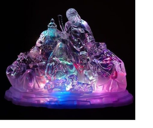 Battery operated nativity with - operated,