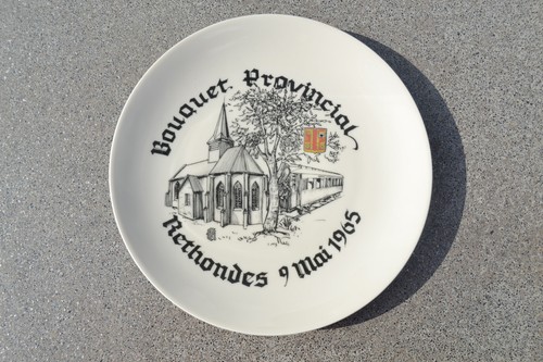 Assiette tir arc bouquet - assiette, l'arc