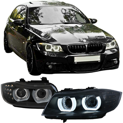 Phares angel eyes led blanc - led, 3d