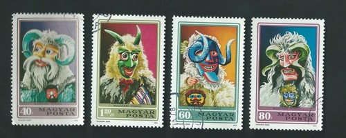 Timbres hongrie masques - timbres,