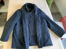 Parka Homme Doublée - T: M/52-Marine- Dble fermeture Éclair- Marque Logolino