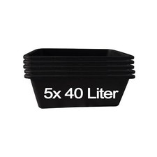 5x40l Ensemble Bac de Plantation Boîte Pot Seau à Ciment Maurerkasten Tuppen
