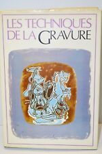 -LIVRE ANCIEN LES TCHNIQUES DE LA GRAVURE GRAPHISME ALES KREJCA 1983 COLLECTION
