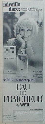 Publicite weil parfum eau - weil,