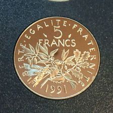 5 FRANCS 1991 FDC SORTIE DU