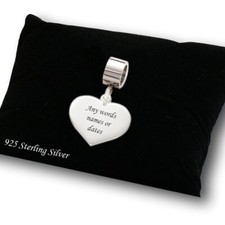 Charm En Cœur En Argent