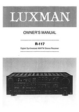 Bedienungsanleitung-Operating Instructions pour Luxman R-117