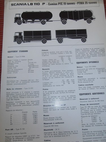 Pub camion scania - lb, (