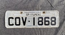 ancienne plaque immatriculation de voiture brésil
