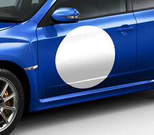 2 X RONDS BLANC POUR NUMEROS RALLYE COURSE DIAM : 45cm AUTOCOLLANT STICKER NU011