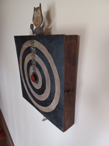 Ancien jeu cible bois - ancien, en
