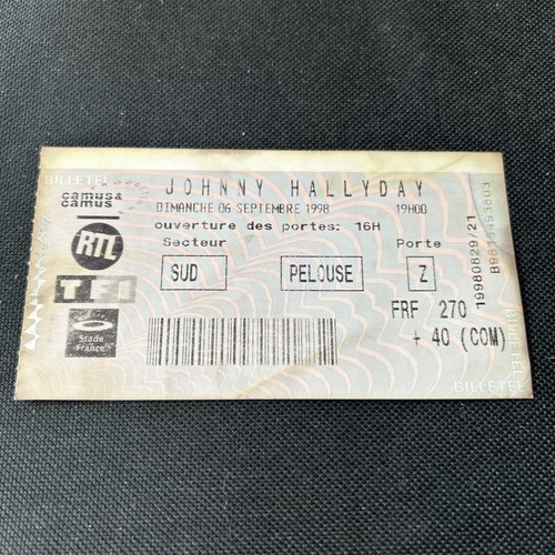 Ticket billet concert - ticket,