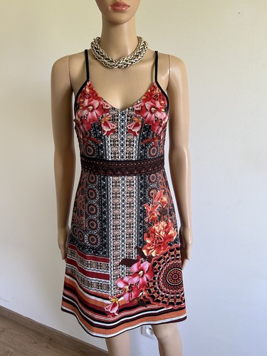 Robe imprimée bretelles - robe,