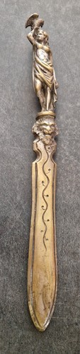 Coupe papier bronze - coupe, argentÉ