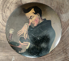 Boite ronde peinte allemande