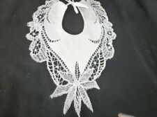 beau bavoir ancien dentelle