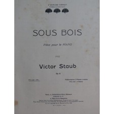 Staub victor sous bois - bois, piano