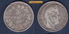 5 Francs 1841 K Bordeaux TB III - TL TR 2ème Type Louis Philippe Ier 1830 1848